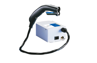 Simco-Ion anti-static gun with high blowing force, and filter for clean air