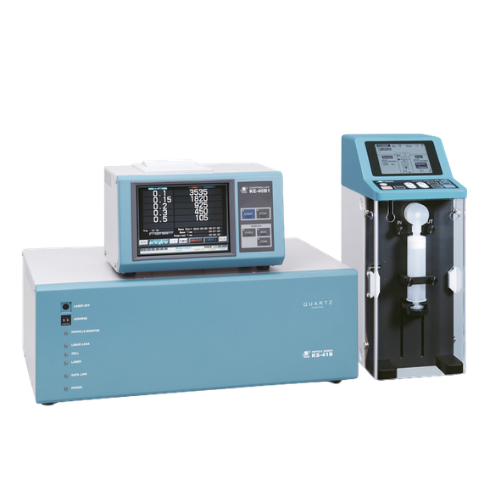 KS-41B backscatter particle counter for 70 nm particles in photoresists and polymer solutions